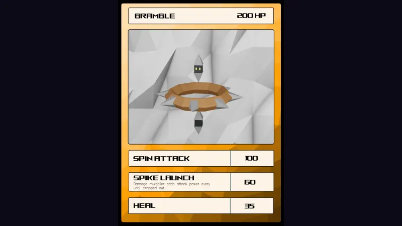Custom monster card design: Bramble