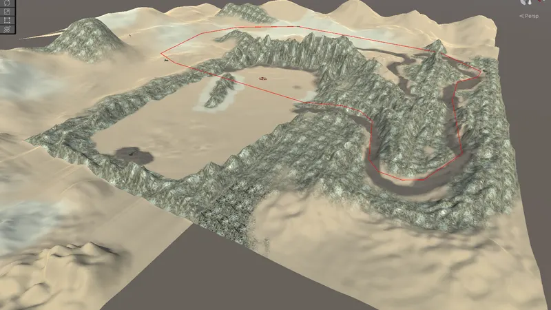 Full view of the simulation map